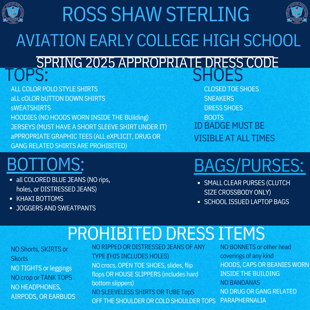 SPRING 2025 APPROPRIATE DRESS CODE SPRING 2025 APPROPRIATE DRESS CODE